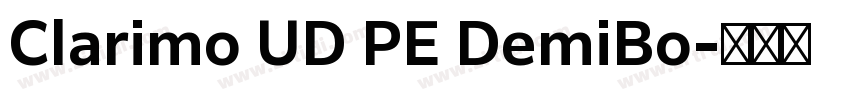 Clarimo UD PE DemiBo字体转换